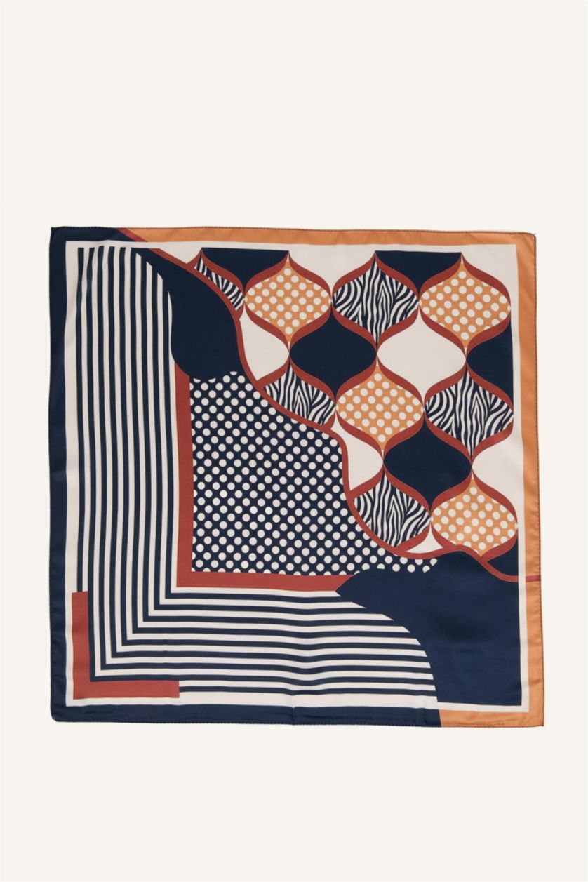 Kadın Haki Kadın Fularlı Suni Deri Cüzdan