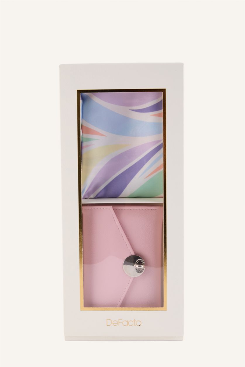 Kadın Pudra Pembe Suni Deri Cüzdan