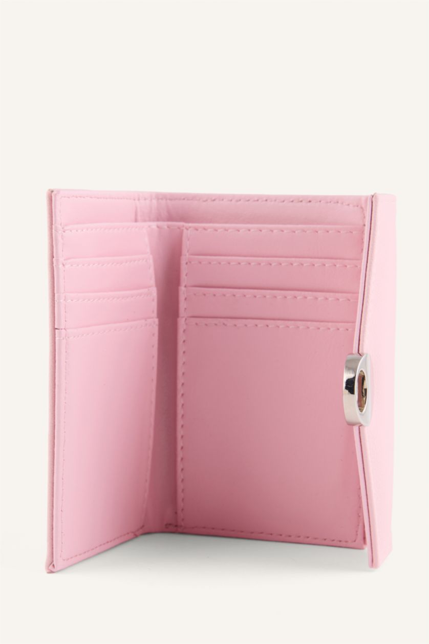 Kadın Pudra Pembe Suni Deri Cüzdan