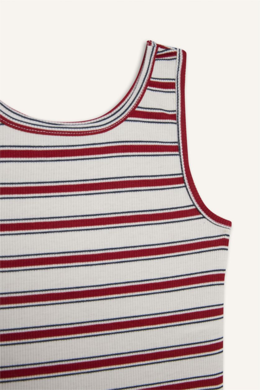 Kız Çocuk - Genç Kız Kırmızı Çizgili Atlet Kız Çocuk