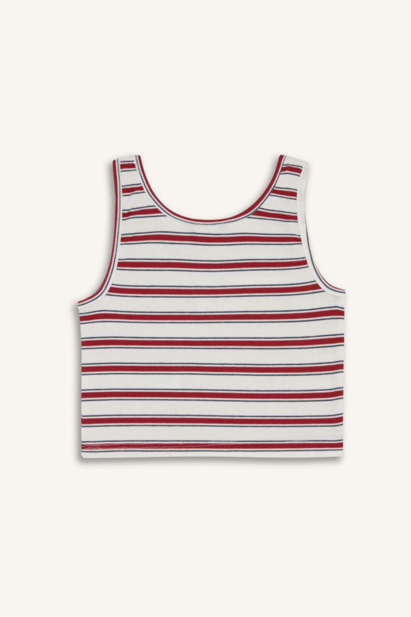 Kız Çocuk - Genç Kız Kırmızı Çizgili Atlet Kız Çocuk