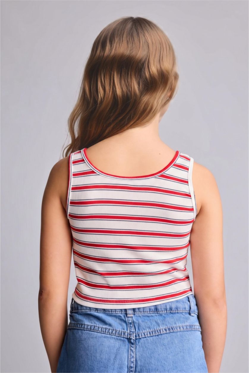 FILLES Rouge Débardeur rayé pour fille