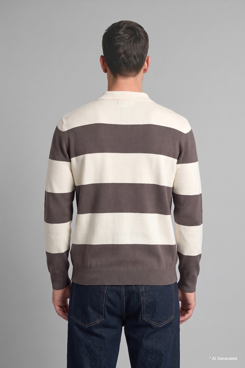 MAN Light Grey Standard Fit Knitwear Pullover