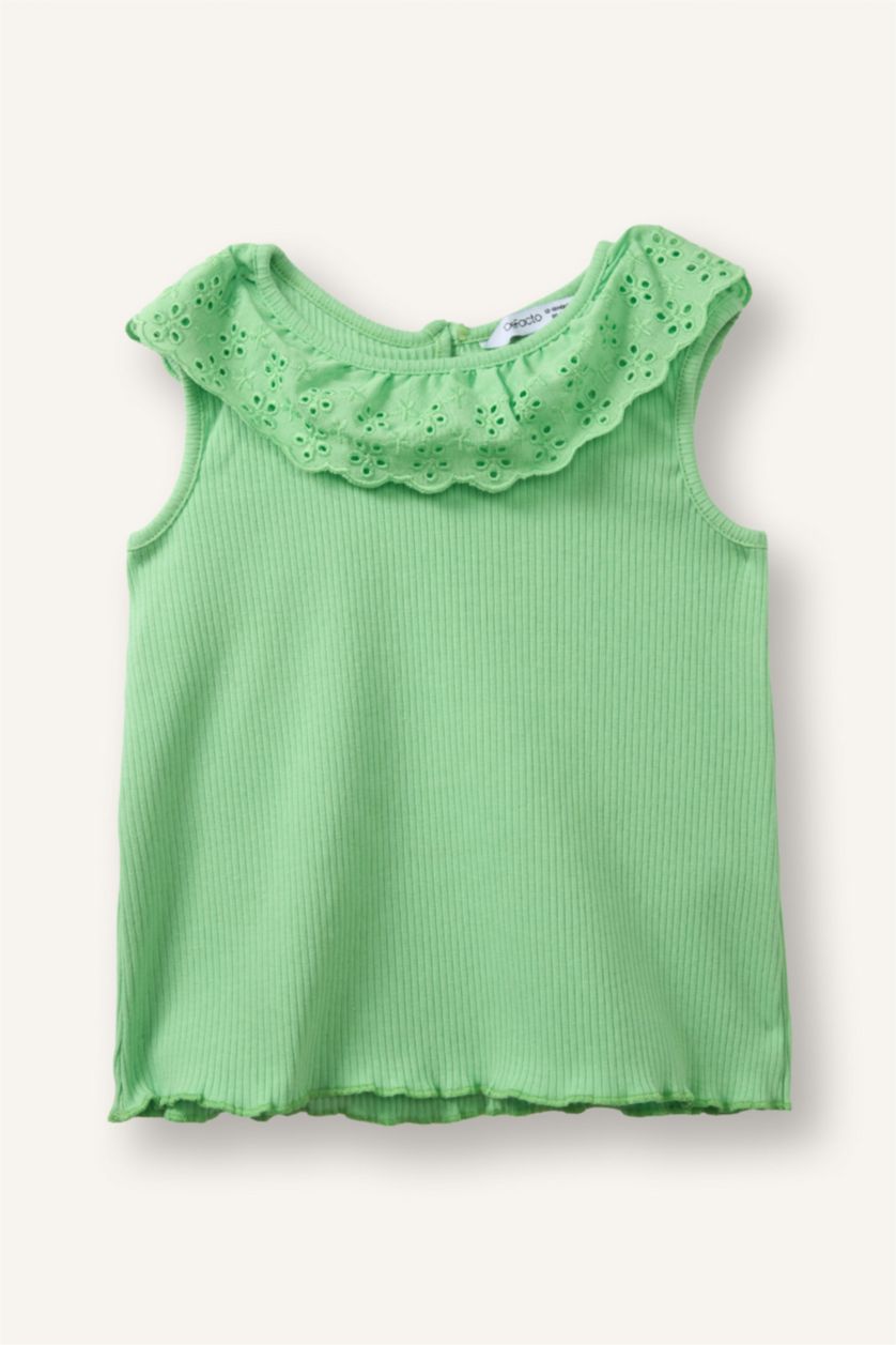 Kız Bebek Yeşil Dantel Atlet Kız Bebek