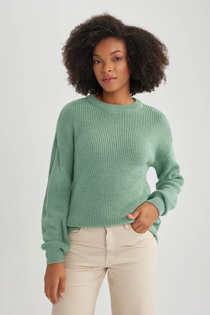 WOMAN Mint Regular Fit Knitwear Pullover
