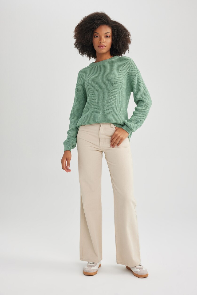 WOMAN Mint Regular Fit Knitwear Pullover