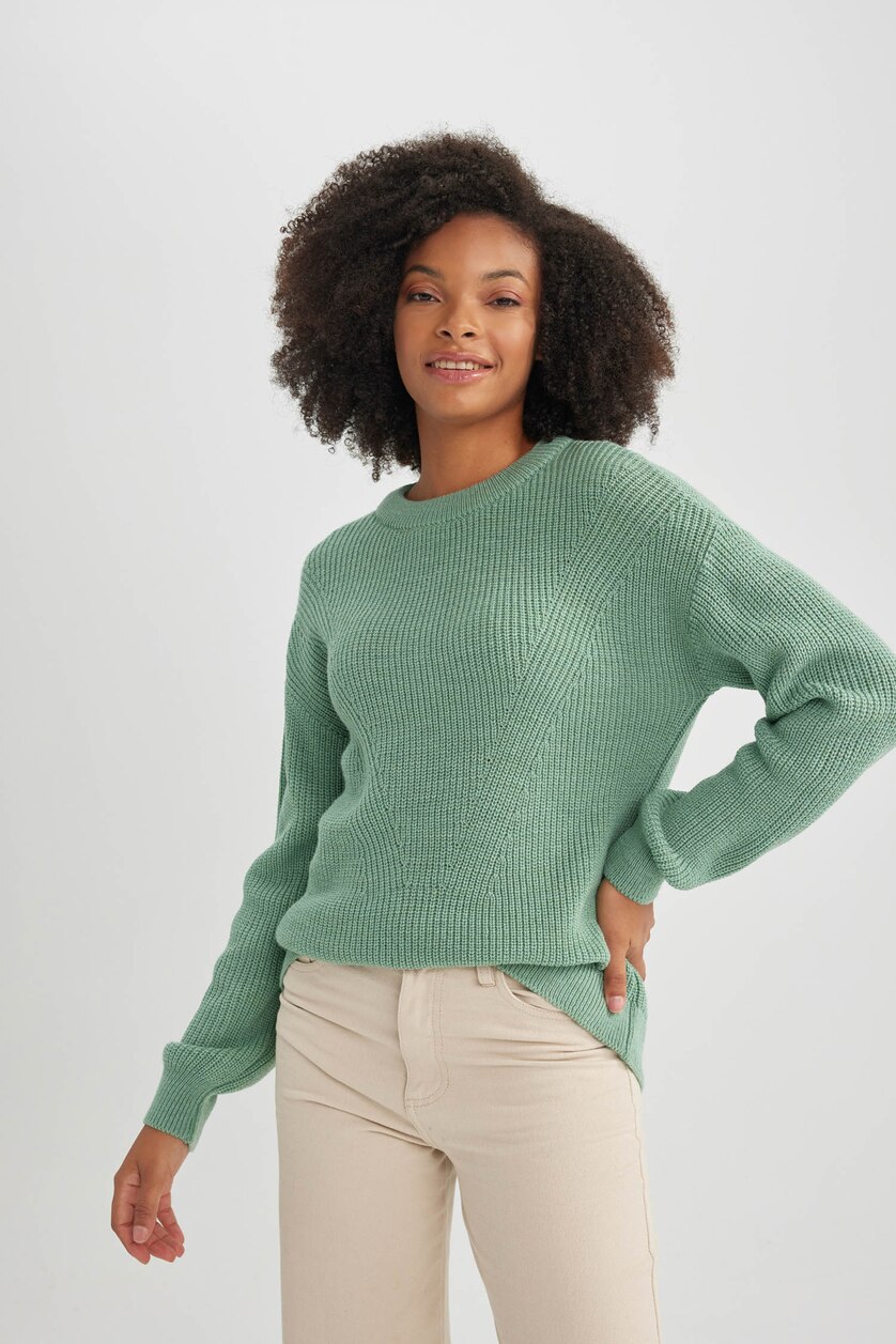 WOMAN Mint Regular Fit Knitwear Pullover