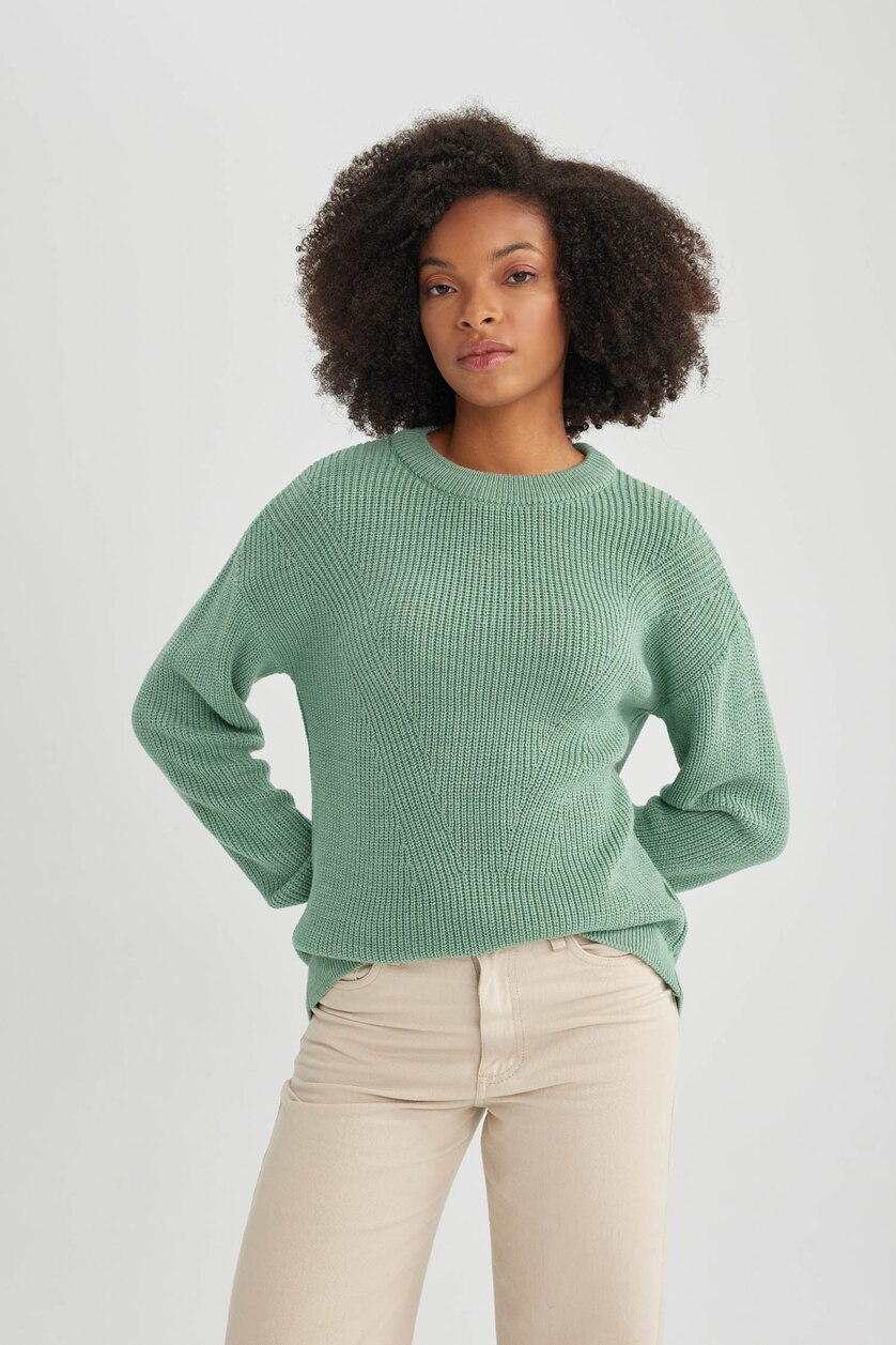 WOMAN Mint Regular Fit Knitwear Pullover
