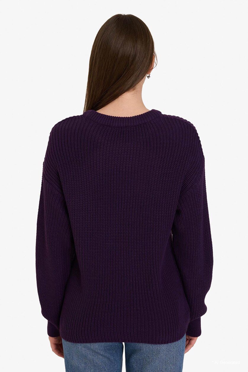 Women Purple Regular Fit Pullover