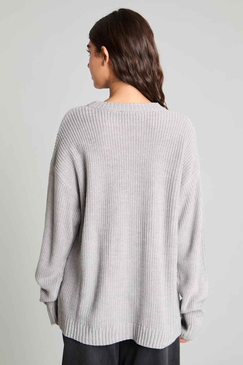 Women Grey Regular Fit Pullover