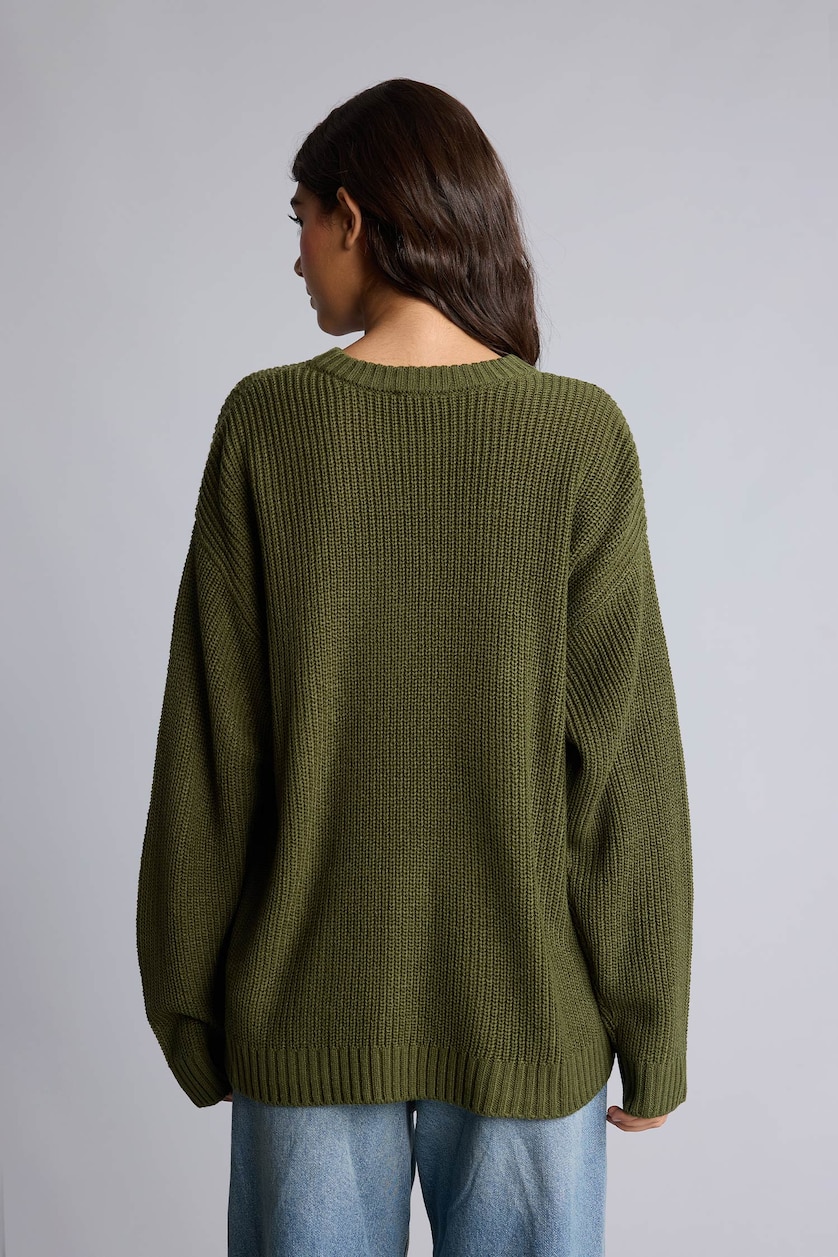 WOMAN Khaki Regular Fit Pullover