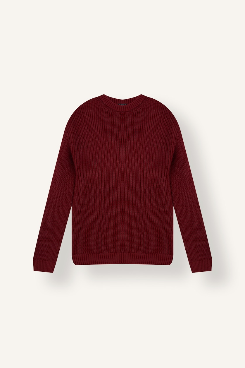 Женщины Красный Свитер Regular Fit