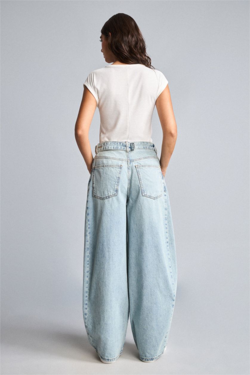 WOMAN Light Blue Trousers