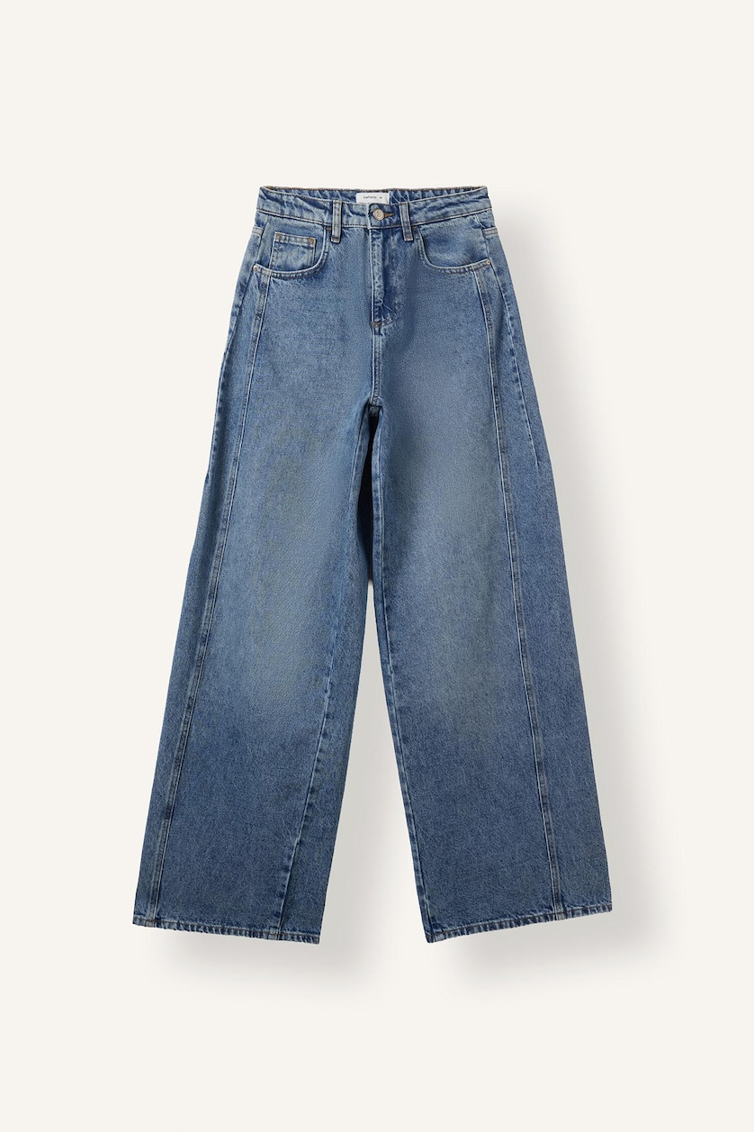 WOMAN Blue Ankle Length Trousers