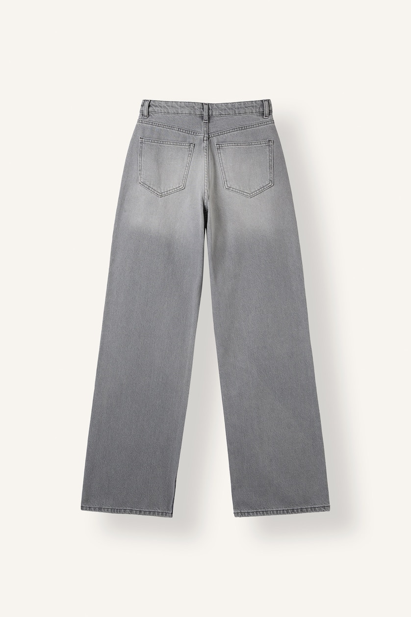 WOMAN Grey High Waist Trousers