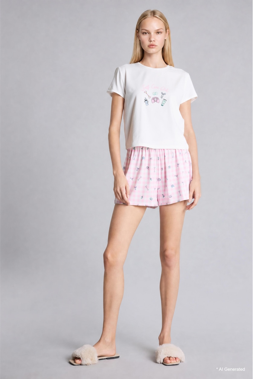 WOMAN Light Pink 2 piece Regular Fit Set