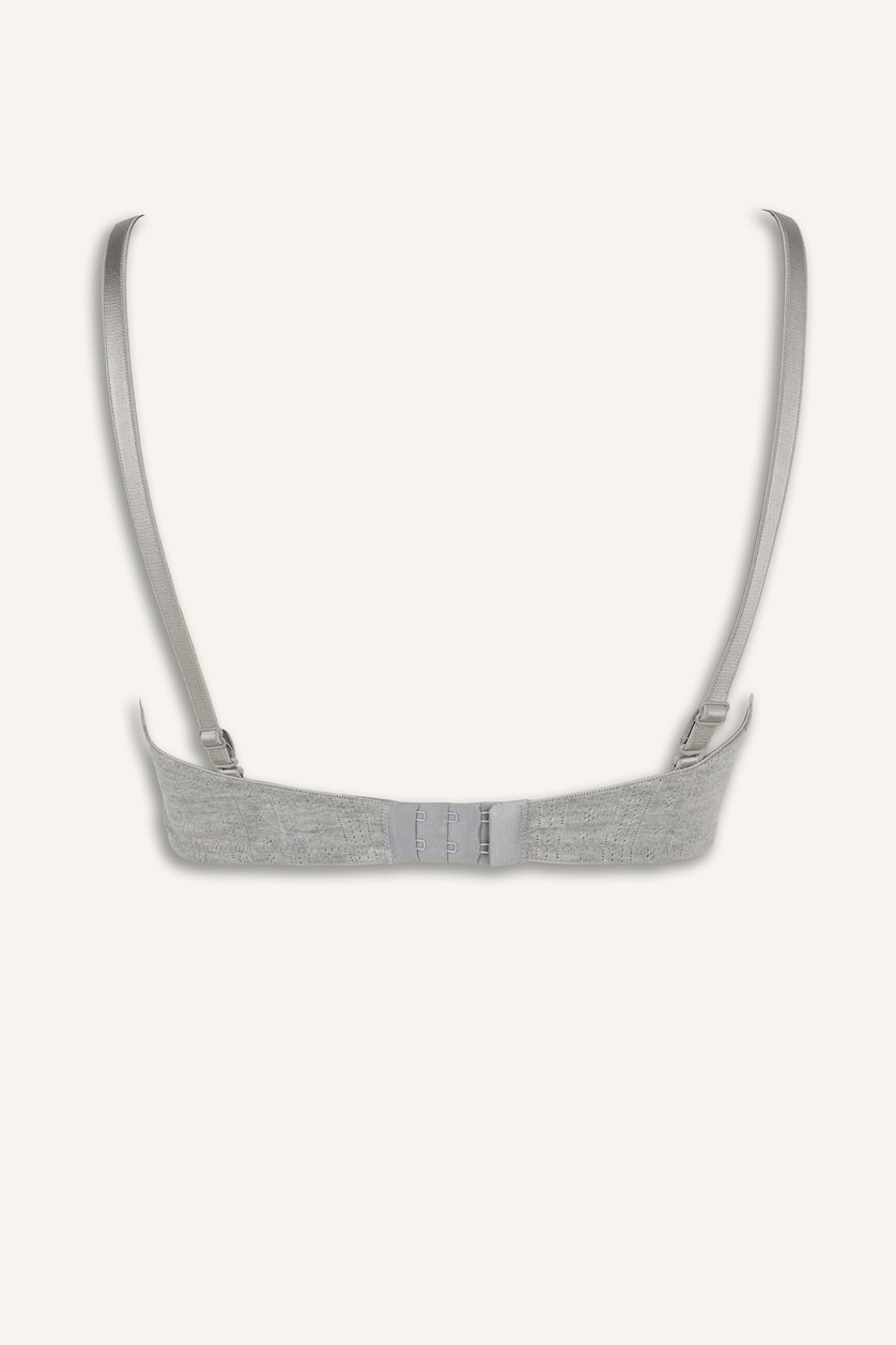 Women Grey Melange Bra