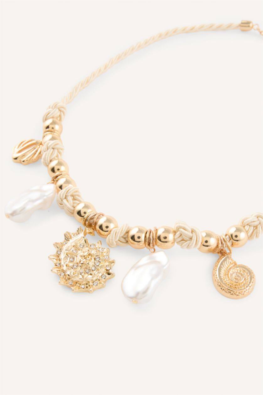 Women White Necklace