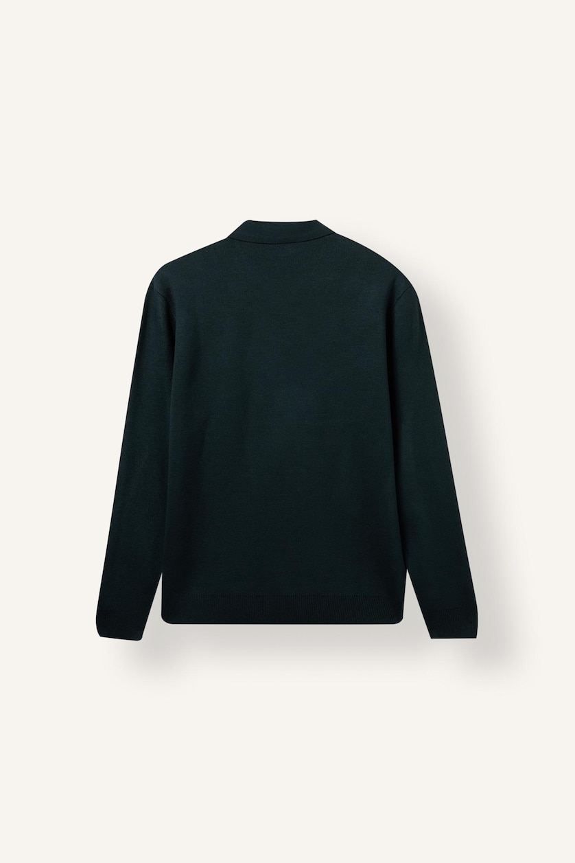Men Dark Green Standard Fit Knitwear Pullover