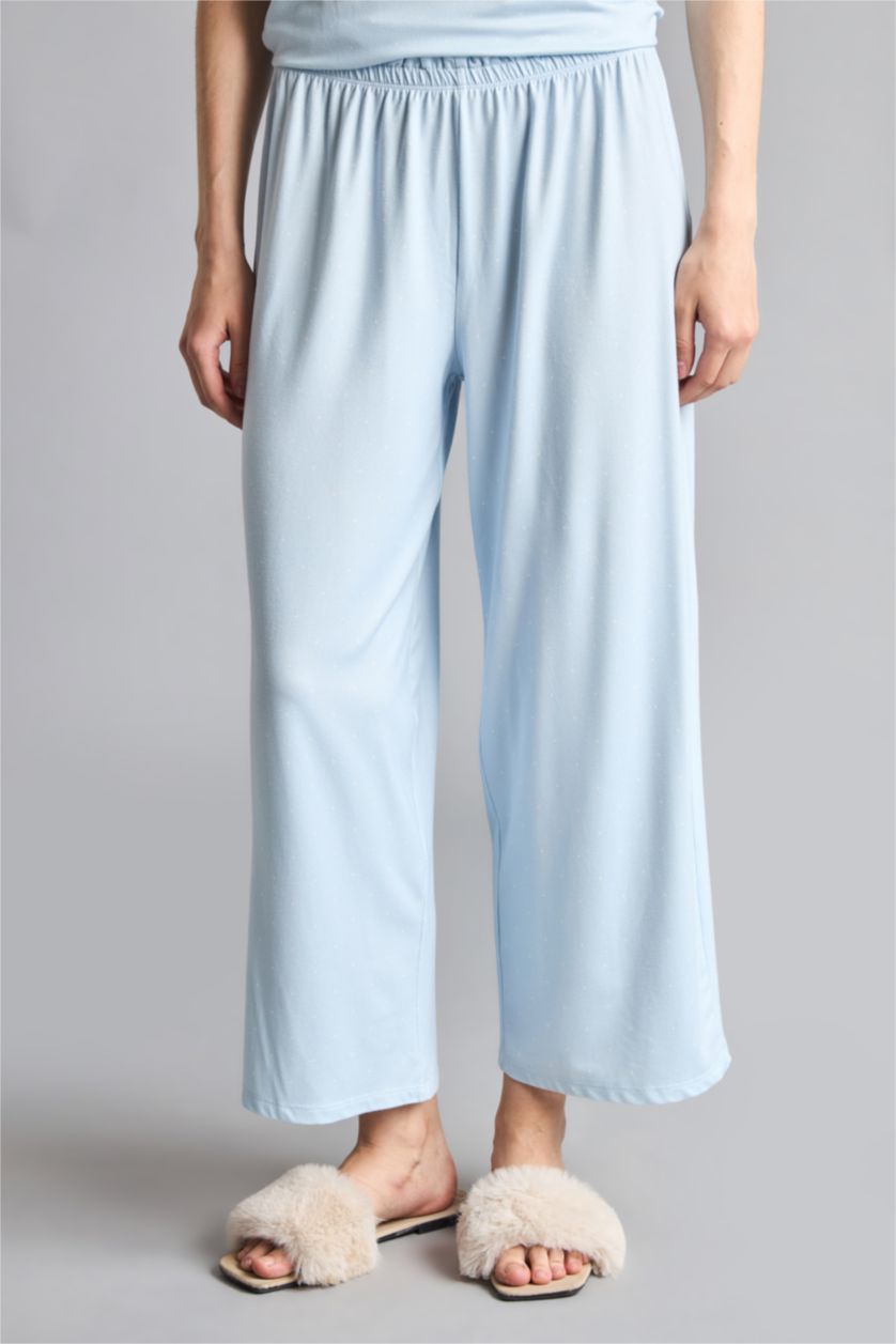 Kadın Açık Mavi Regular Fıt 2'li Softshell Pijama Takım