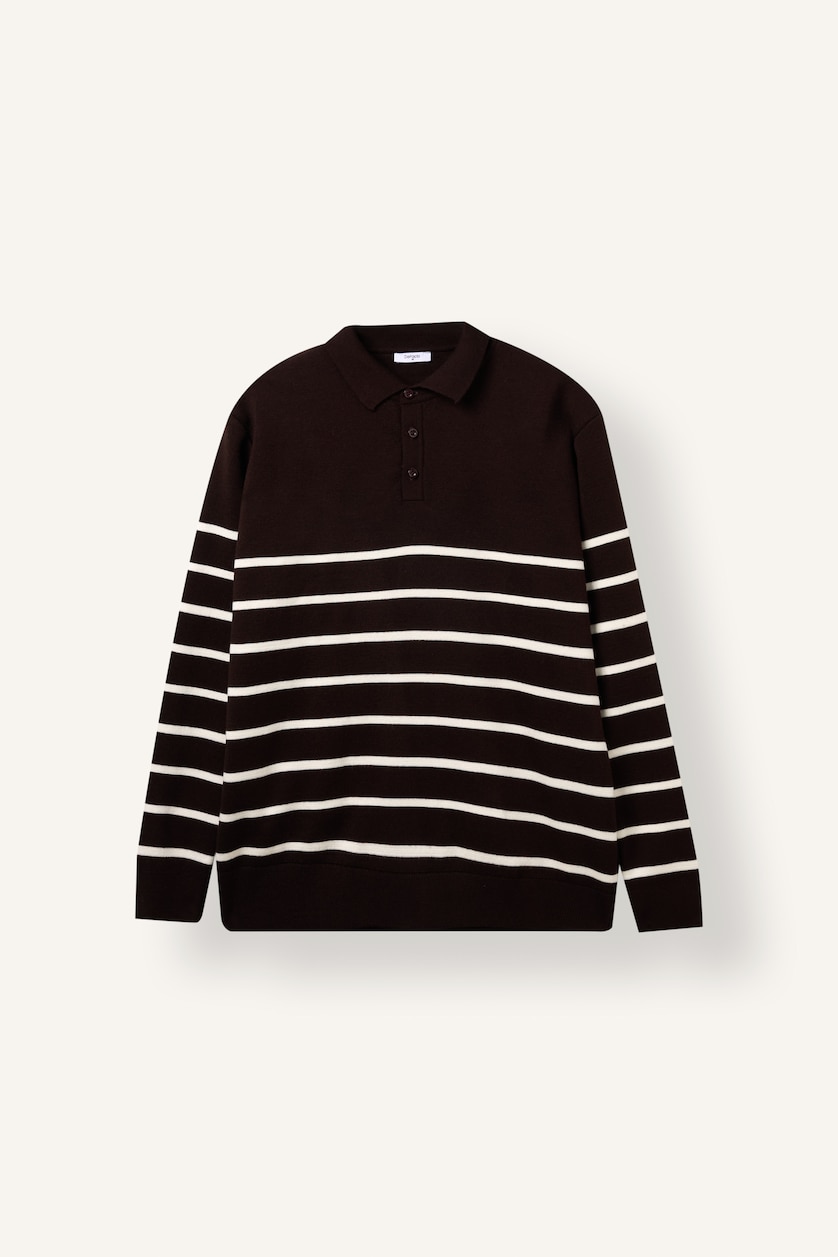 MAN Dark Brown Standard Fit Knitwear Pullover