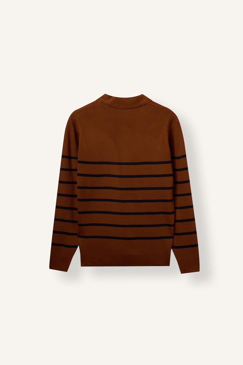 Men Camel Standard Fit Knitwear Pullover