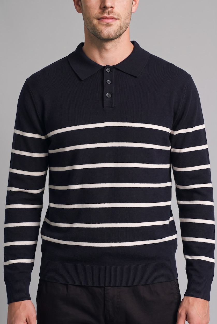 Men NAVY Standard Fit Knitwear Pullover