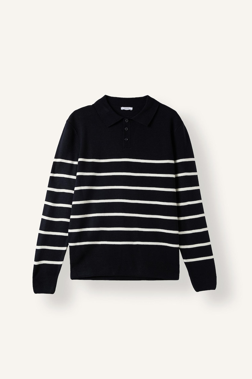 Men NAVY Standard Fit Knitwear Pullover