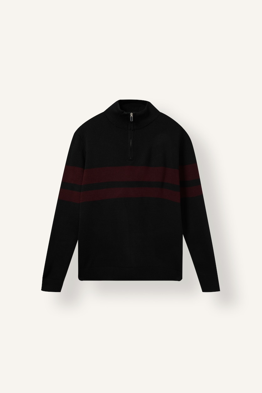 MAN Black Knit Pullover