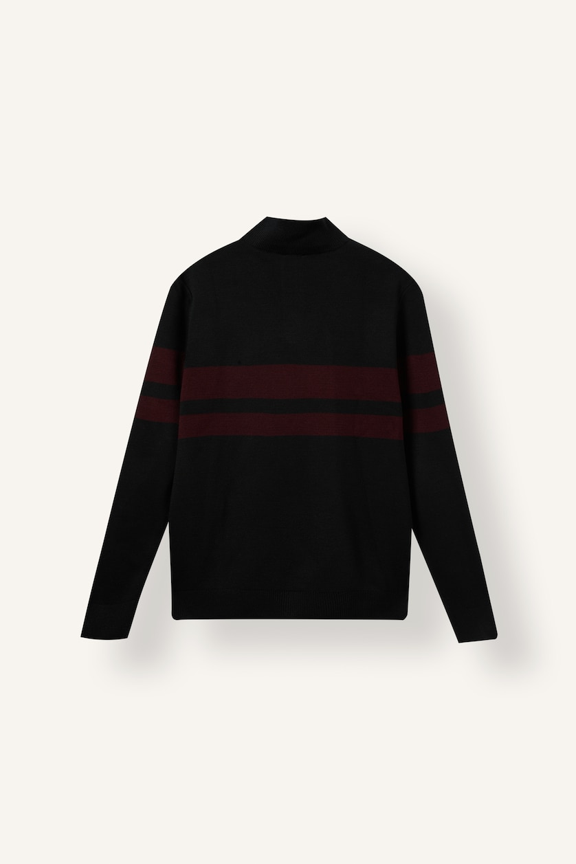 MAN Black Knit Pullover