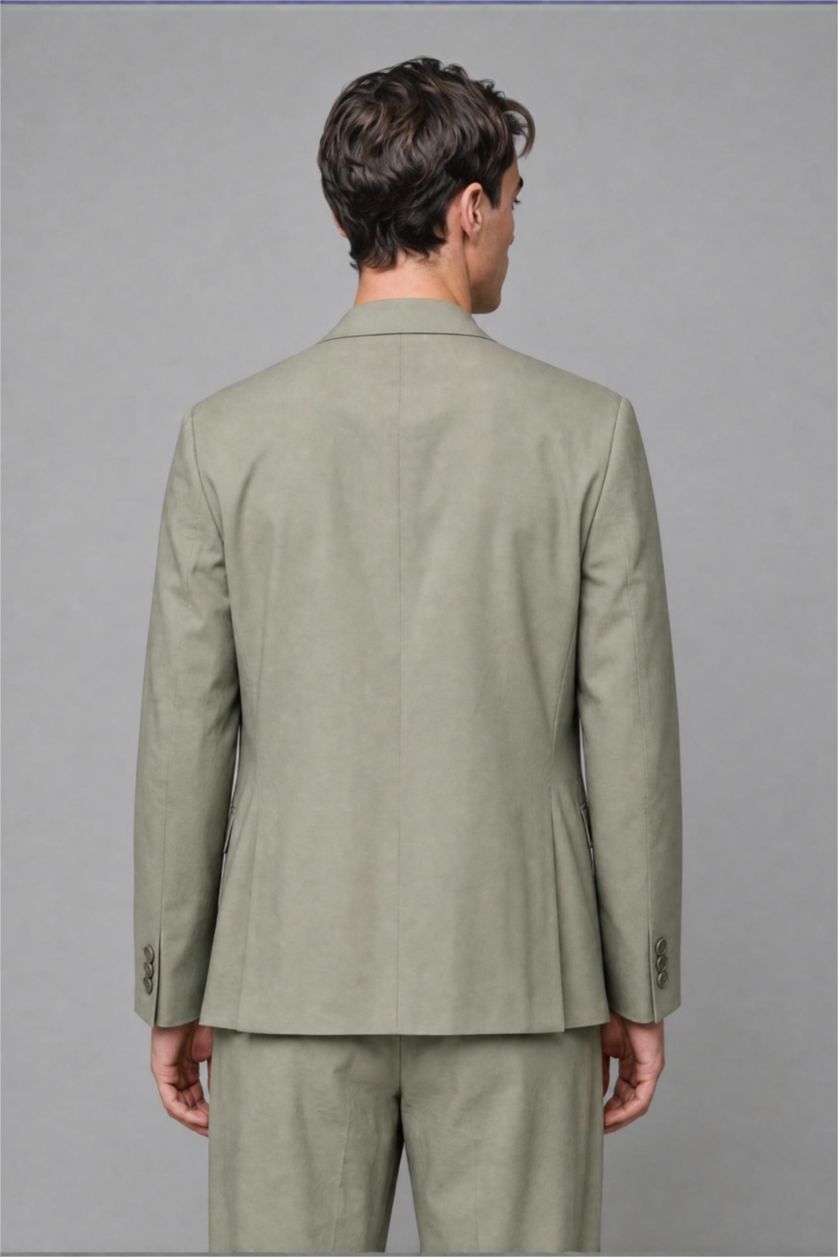 Men Khaki Oversize Fit Sensual Blazer