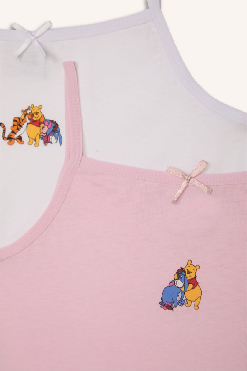 Kız Çocuk - Genç Kız Beyaz Wınnıe The Pooh Lisanslı 2'li Atlet Kız Çocuk