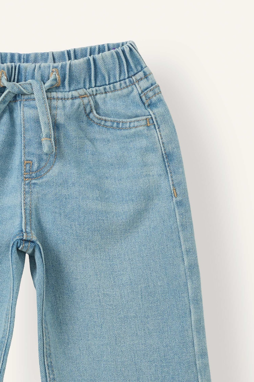 Baby Girls Light Blue Wide Leg Jeans