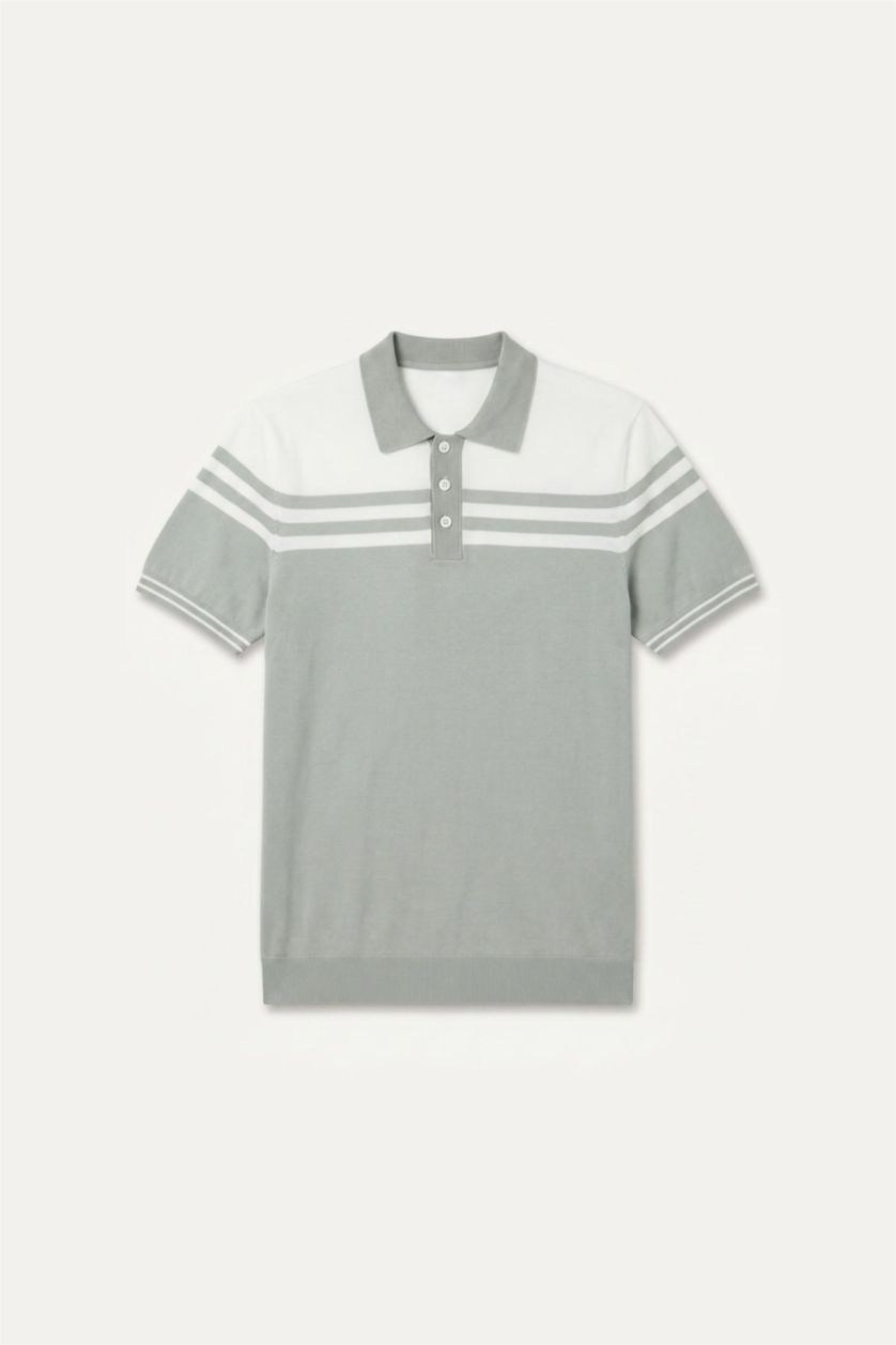 Men Mint Standard Fit Short Sleeve Polo T-Shirt