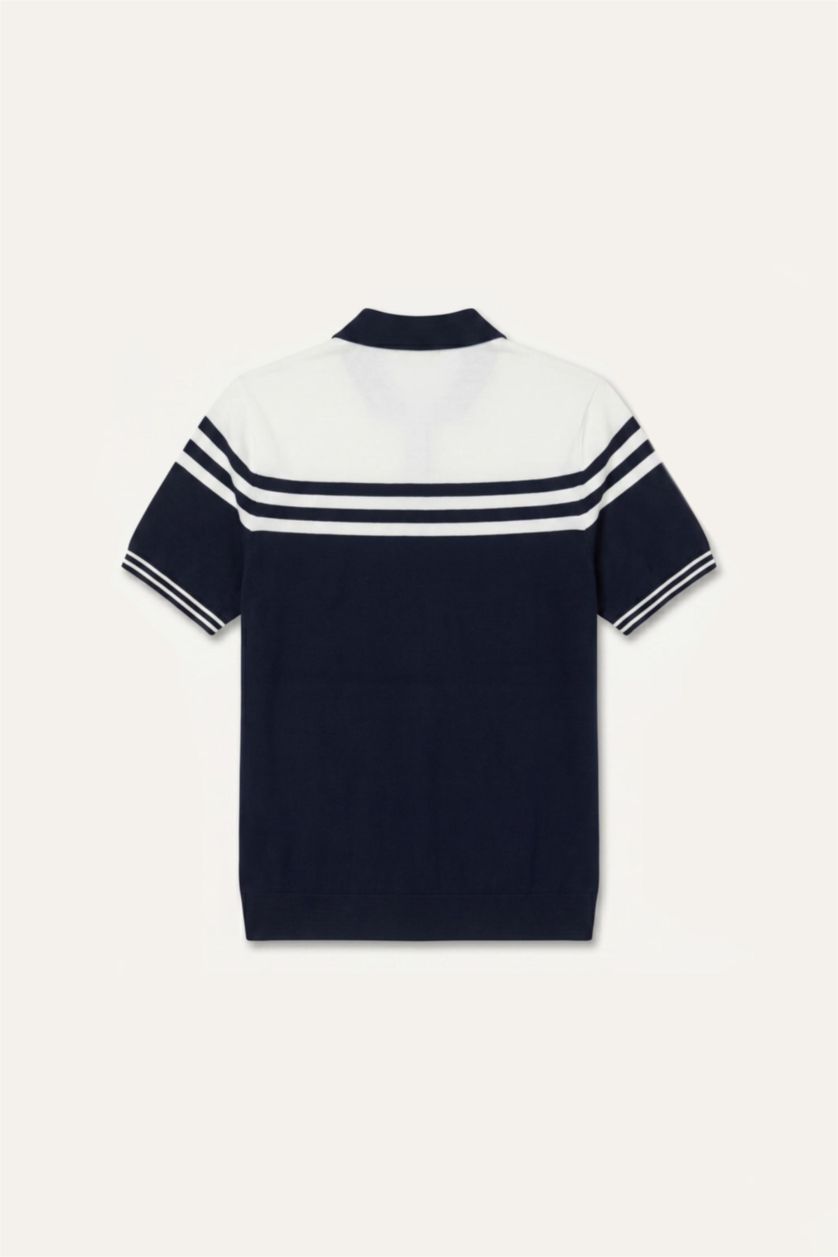 Men NAVY Standard Fit Short Sleeve Polo T-Shirt