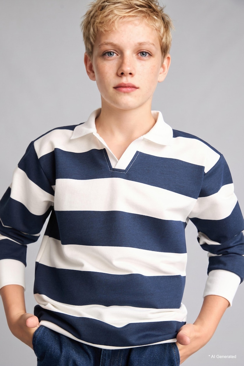 Young Boys - Teen Boys NAVY Boy New Regular Fit Long Sleeve Cotton Sweatshirt