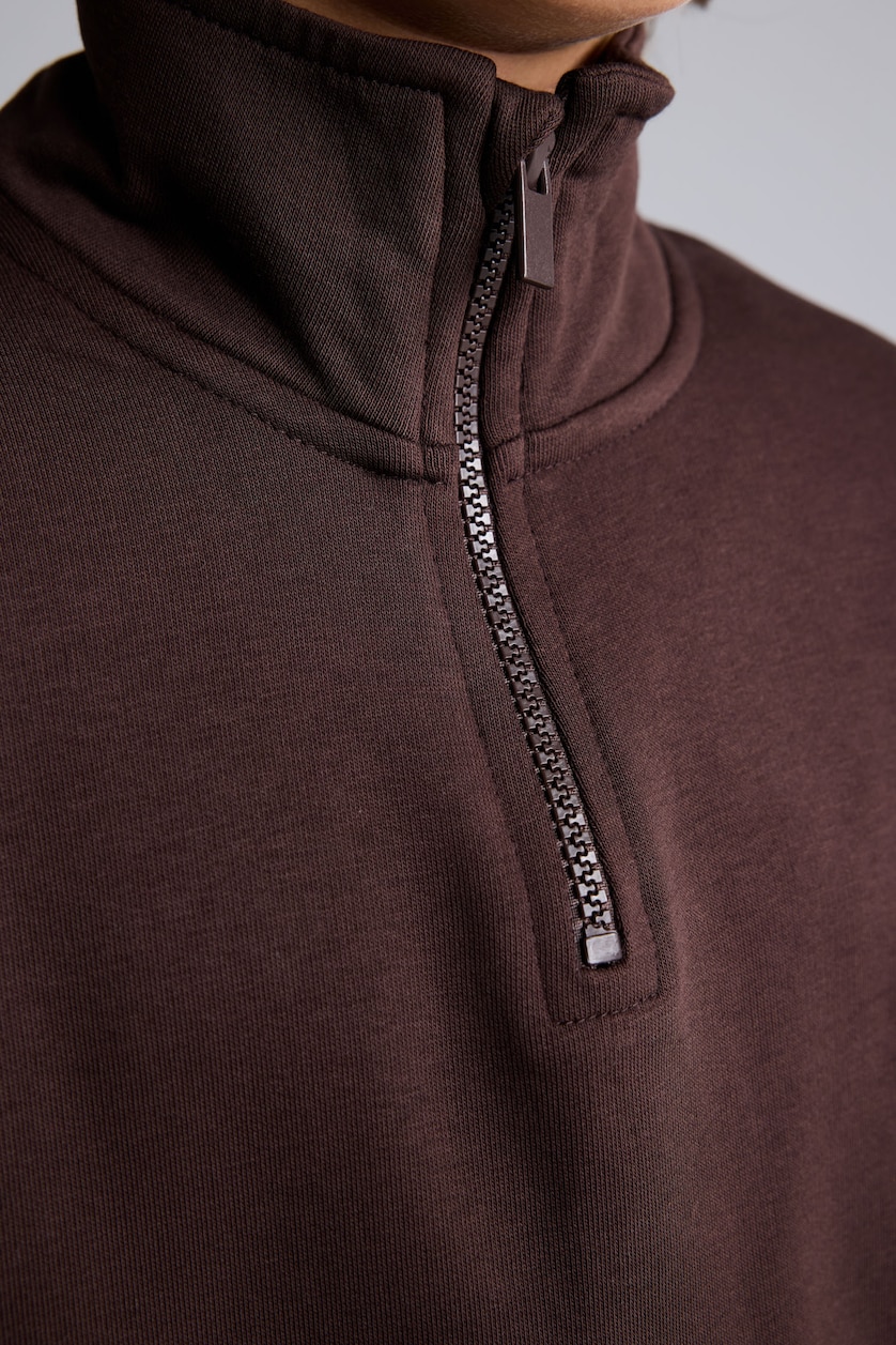 Young Boys - Teen Boys Brown High Neck Sweatshirt