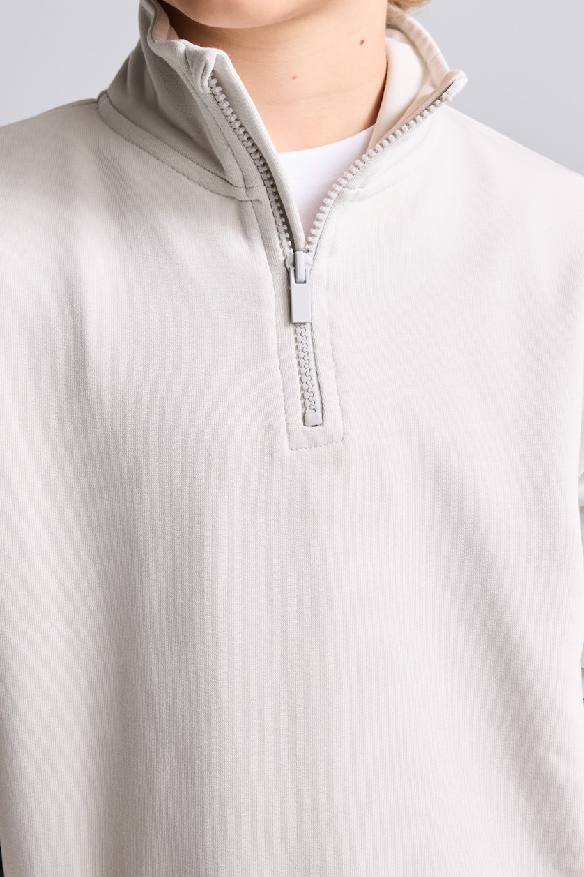 Young Boys - Teen Boys Light Grey High Neck Sweatshirt
