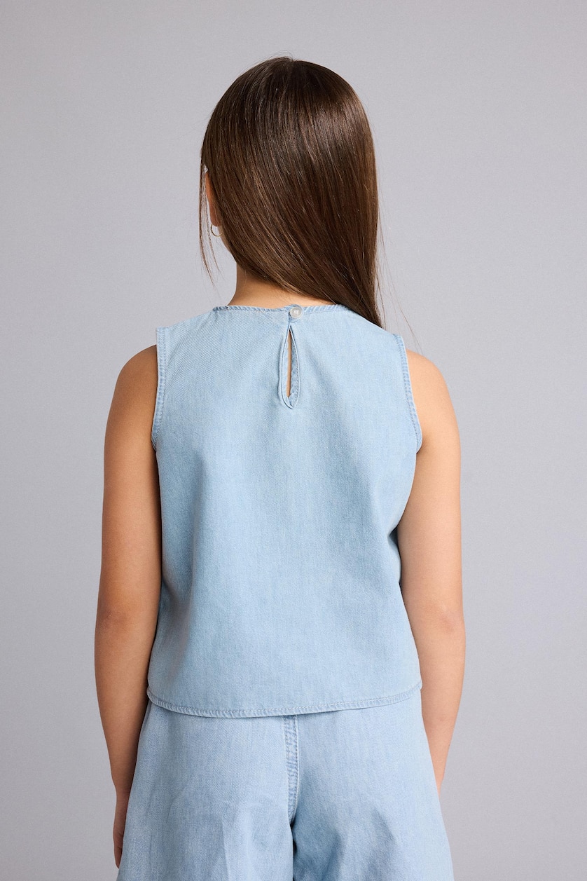 Young Girls - Teen Girls Ice Blue Girl Blouse