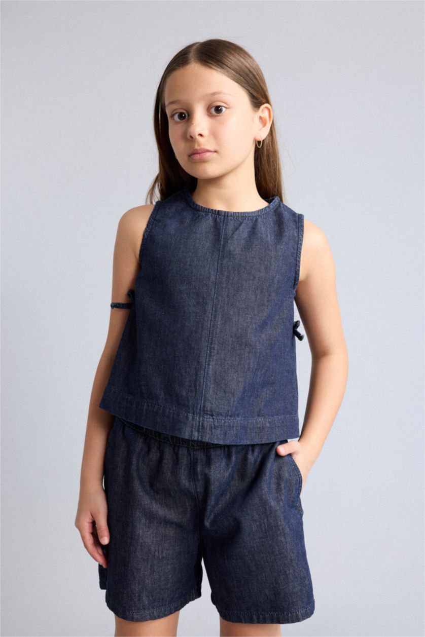 Young Girls - Teen Girls Dark Blue Girl Shorts