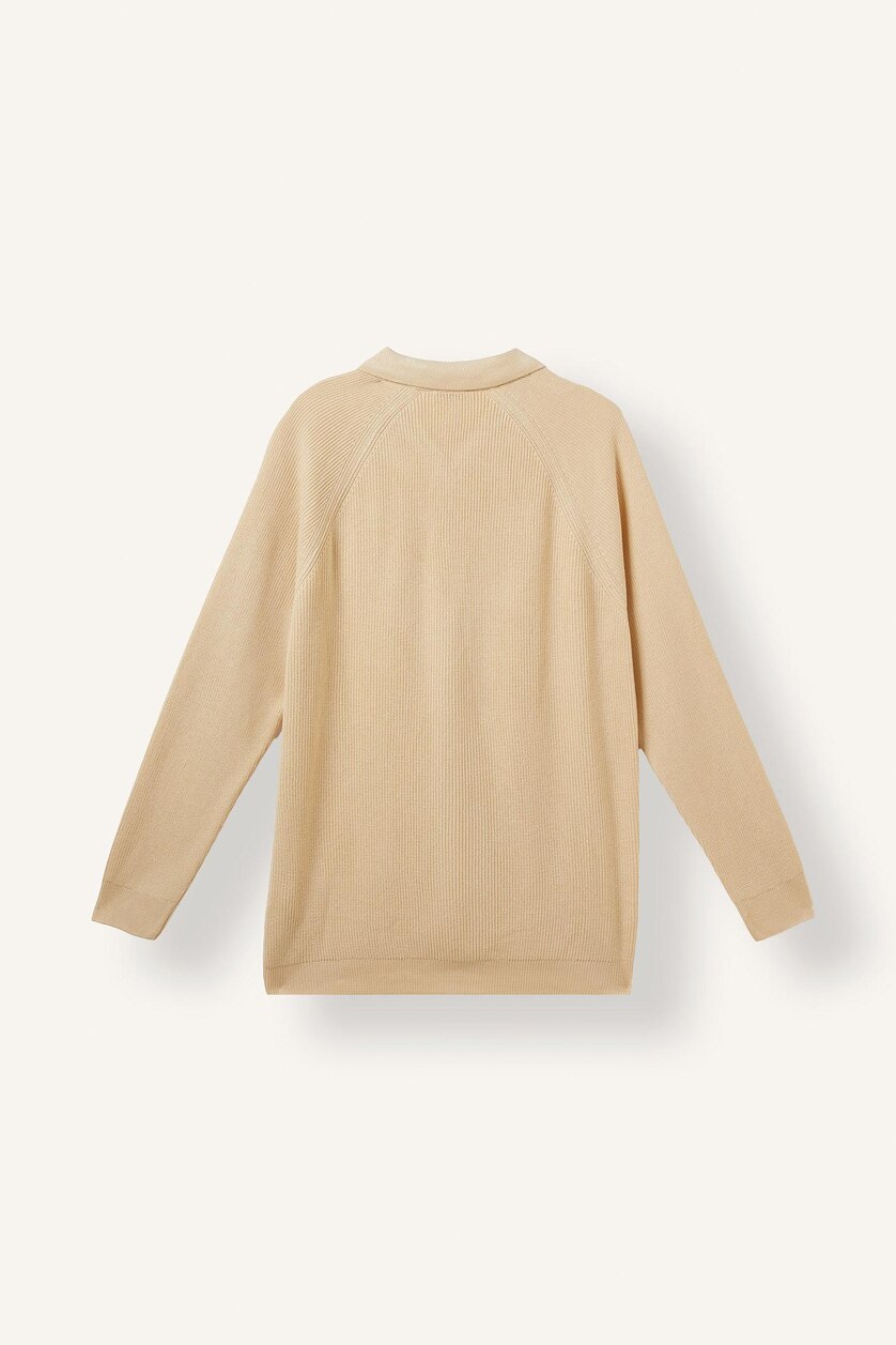 Men Light Beige Standard Fit Knitwear Pullover