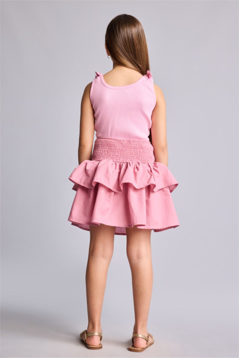 Young Girls - Teen Girls Dark Rose Girl Regular Fit Skirt