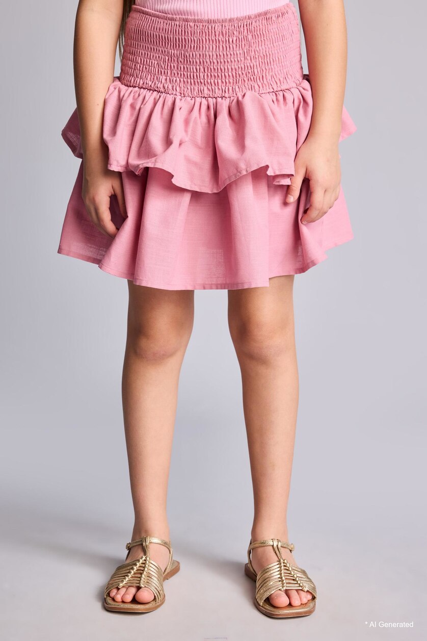 Girls & Teens Dark Rose تنورة قصيرة بناتي