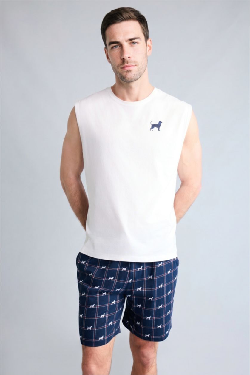Men Ecru 2 piece Set