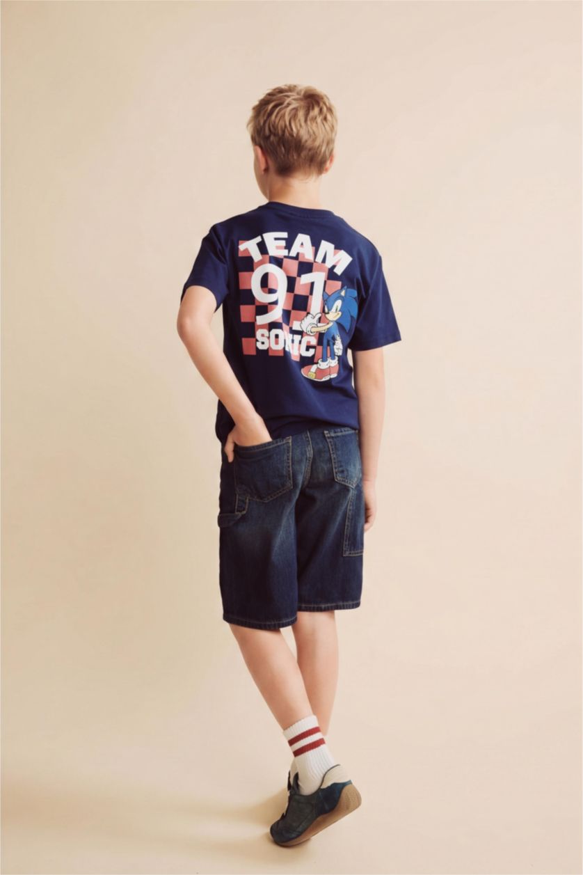 Young Boys - Teen Boys Blue Boy Carpenter Fit Denim Shorts