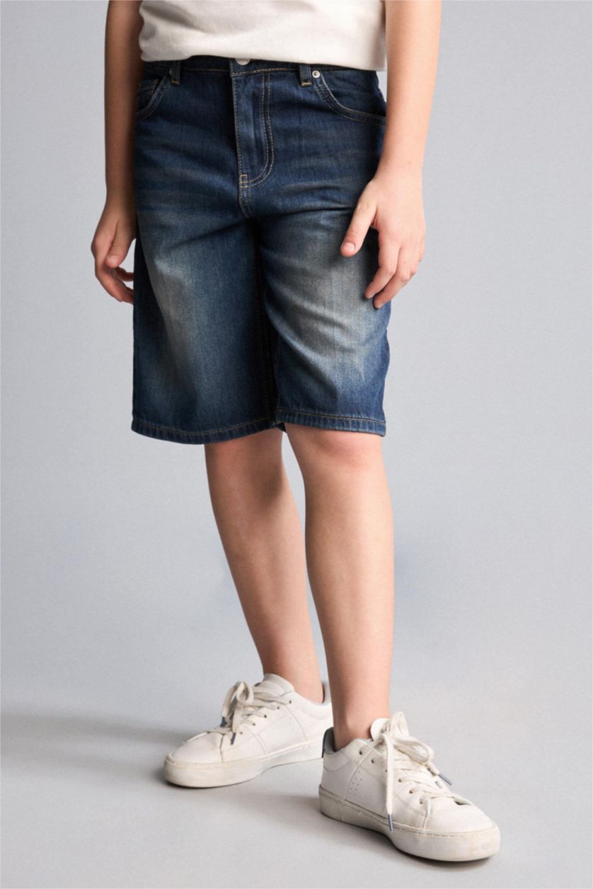 Young Boys - Teen Boys Blue Boy Carpenter Fit Denim Shorts
