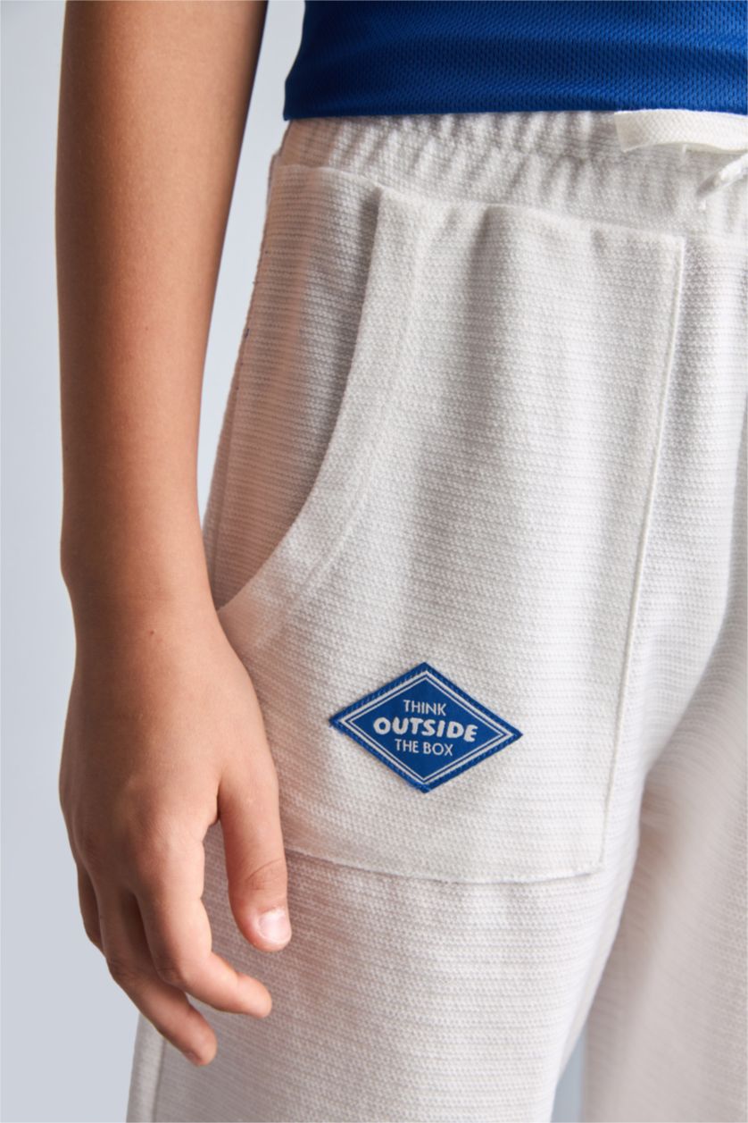 Erkek Çocuk - Genç Erkek Ekru Regular Fit Şort Erkek Çocuk