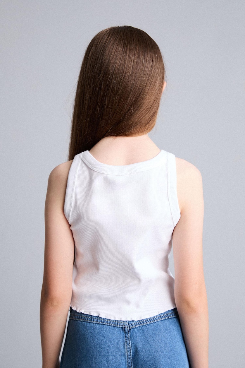 Young Girls - Teen Girls Violet Beyaz Girl Ribana Tank Top