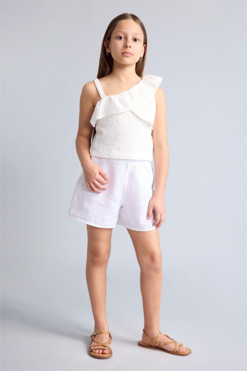GIRLS & TEENS White Floral Short Sleeve T-Shirt