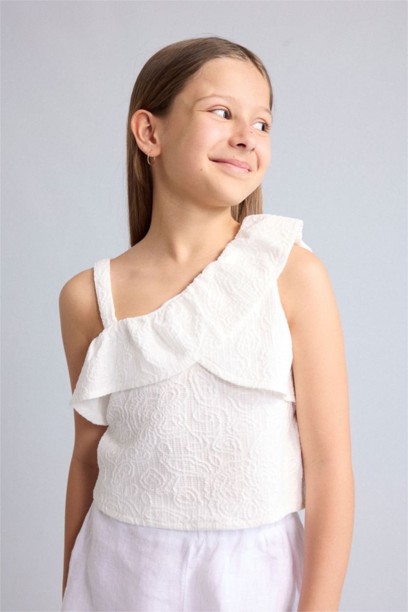 GIRLS & TEENS White Floral Short Sleeve T-Shirt